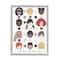 Stupell Industries All Welcome Here Child Portraits Gray Framed Wall Art